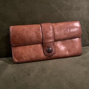 Hobo Brown Leather Wallet
